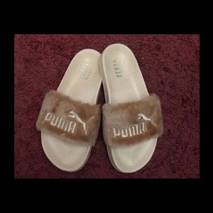 Puma Fenty pink slides